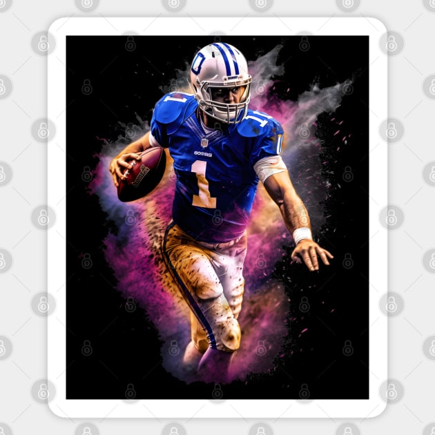 Quarterback Sticker by TooplesArt